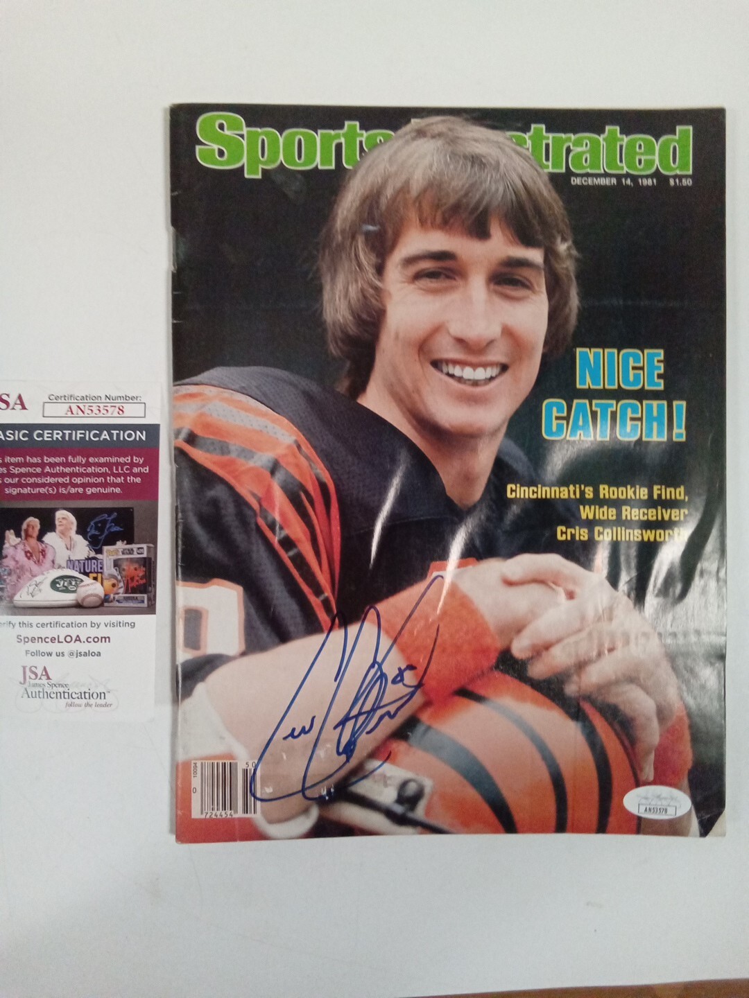 Cris Collinsworth Signed Sports Illustrated Magazine JSA - ** # 