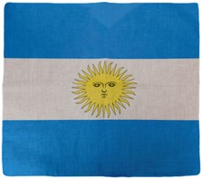 Argentina Country Black Outline 22"x22" 100 Cotton Bandanna