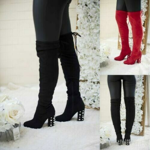 Bottes Femme Alberto Fasciani - Cuir Bordeaux Clouté - Taille 37 Italie - Neuves Avec Emballage