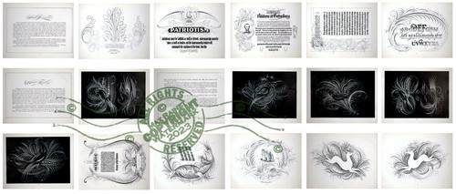 William E Dennis (1914) Studies in Pen Art * Penmanship Alphabets Lettering ABC - Picture 11 of 20