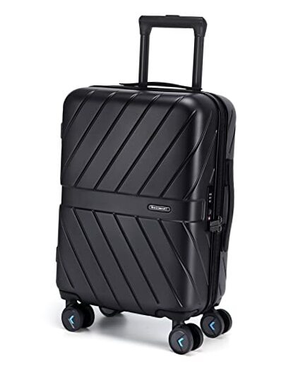 Carry On Luggage 22x14x9 Airline Approved With TSA Carry-On 20-Inch Black-image