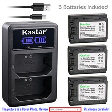 NP-FZ100 Battery LCD Charger for Sony Alpha 9R, a9S, A7R III, A7R3, ILCE-7RM3