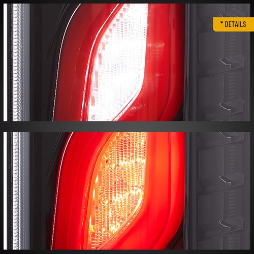Vland LED Tail Lights Animation Clear Rear Lamps Pair For Toyota Hiace 2005-2018 - Picture 17 of 18