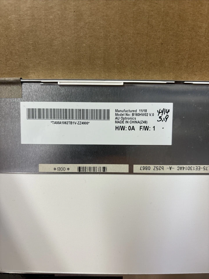 B160HW02 AUO 16" Pantalla LCD Sony VPC-F21Z1E F22 F215FX F21 Foto 2 de 4