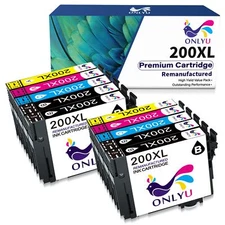 10 Pack 200XL Ink Cartridge for Epson Expression Home XP-310 400 410 WF-2540