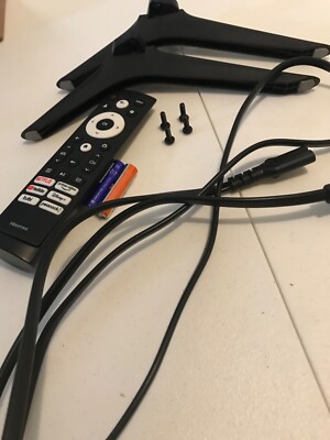 Hisense TV 55A6H Leg Stand Remote Power Cord Bundle Lot