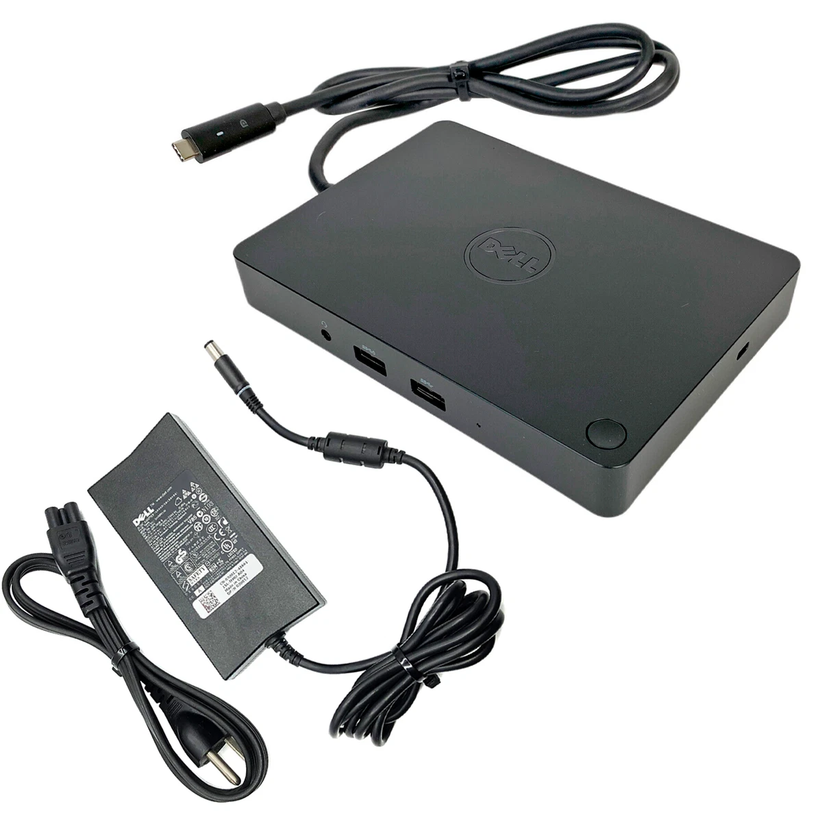 Dell USB C Dock Station for XPS 9360 9365 9370 Laptop w 130W AC Adapter