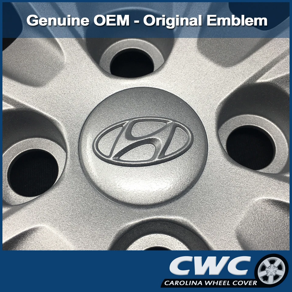 Колпаки колес для Hyundai Accent 2015-2017 — оригинальные заводские 14-дюймовые крышки колес 55573 - Изображение 4 из 4
