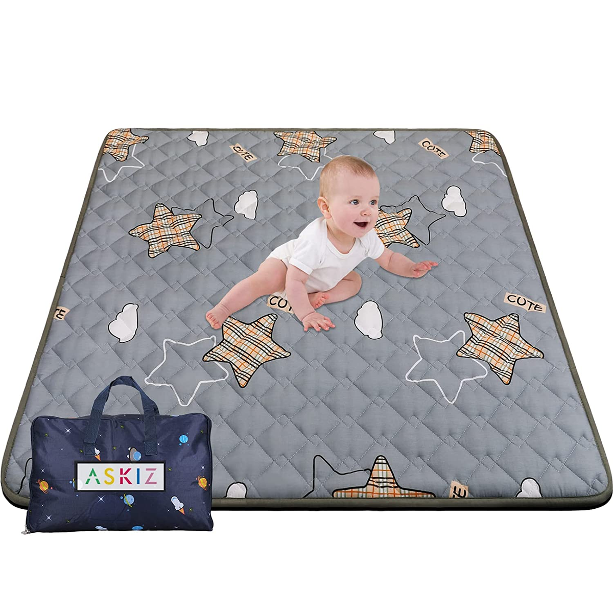Playpen Mat for Baby to Playing, Thick 50X50 Inch Baby Crawling