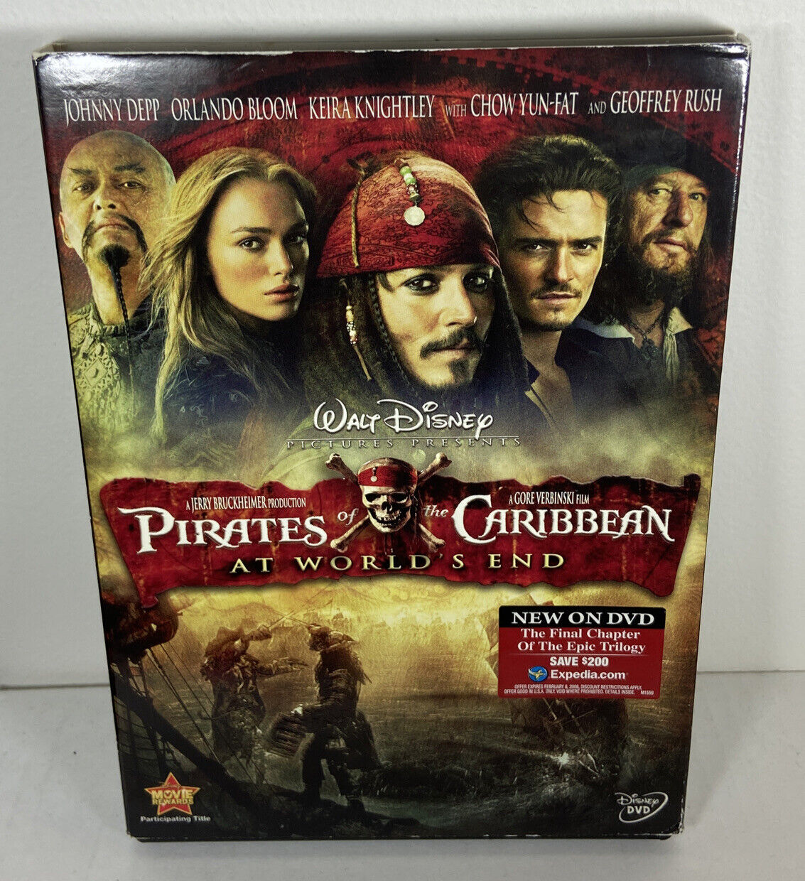 Pirates of the Caribbean: At World's End (DVD, 2007) - Like New  786936292992