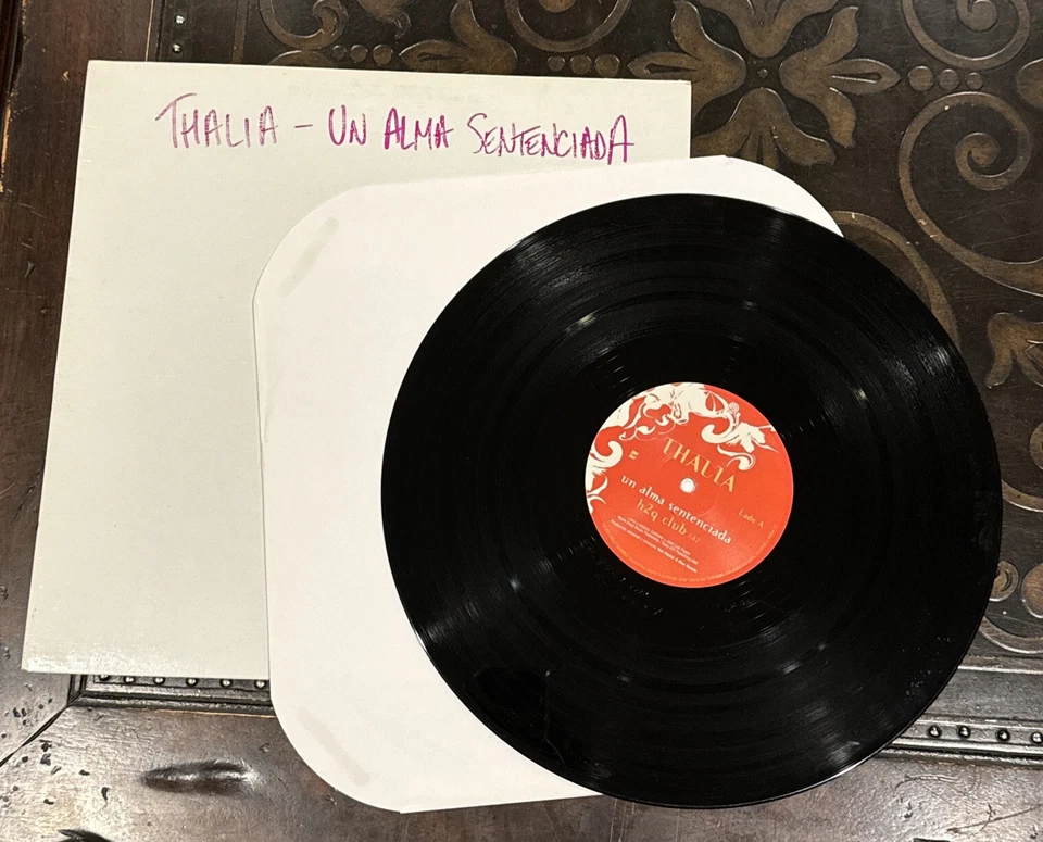 Thalia Un Alma Sentenciada Remixes 12” Vinyl Promo DJ Single h2q dub & club RARE - Image 3 of 4