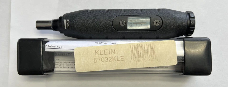 Klein Tools 57032Torque Screwdriver with Certificate of Calibration - Image 2 of 2