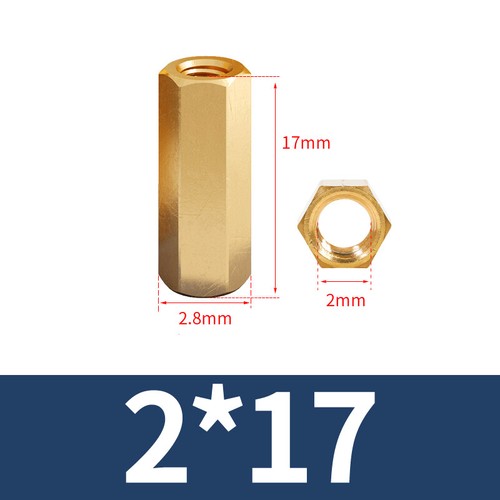 Threaded Rod Connecting Nuts Allthread bar Brass Hexagon Connectors M2 to M6 - Picture 19 of 130