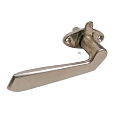 Poignée De Fenêtre En Nickelé En Laiton Demi-Poignée Ancienne 43Mm