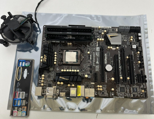 ASRock Z77 Extreme4 ATX Intel LGA 1155 DDR3 Motherboard With 8gb Ram & i3 Proc.