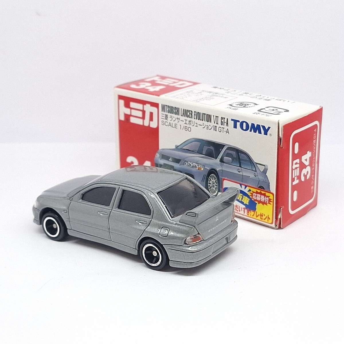 TOMICA 34 Mitsubishi Lancer EVO Evolution VII GT-A 1/60 TOMY
