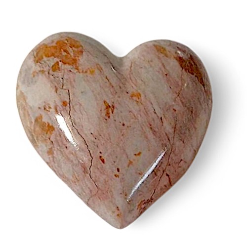 Pink Marble Heart Table Sculpture Carrara Art Love Home Decor H 7Cm - Picture 6 of 7