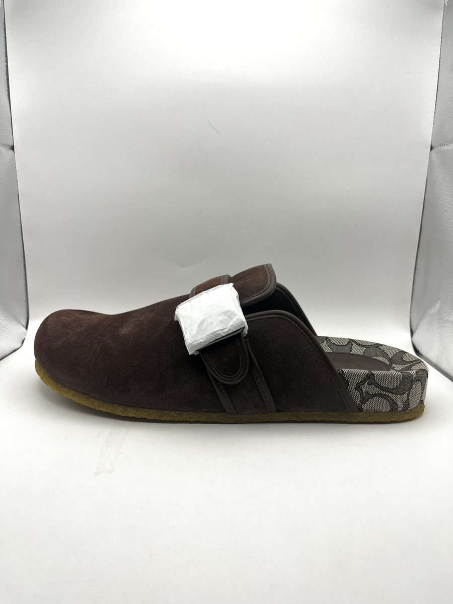 Authentic Coach Benjamin Clog (Size 11) Coach Benjamin Men Size 11 Brown Suede Clog NEW | eBay main image 2
