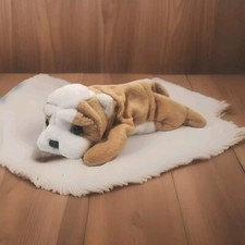 Wrinkles Bulldog 1996 Ty Beanie Babies Plush Stuffed Animal 7" Retired