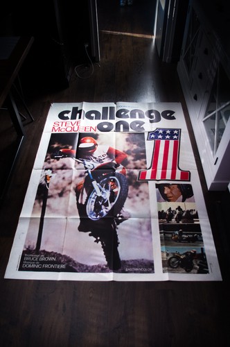CHALLENGE ONE Steeve Mc Queen French Grande Vintage Movie Poster Original 1972