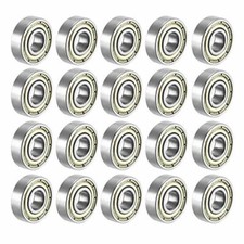 608-ZZ Ball Bearing 8x22x7 Dual Shielded Metal Chrome Skateboard 608Z 20pcs 