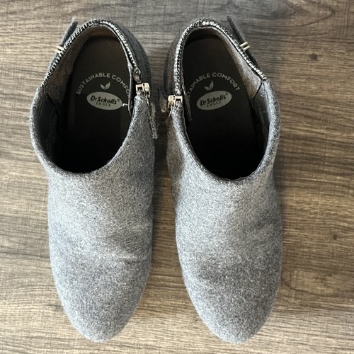 Dr. Scholl's Womens Create Booties Gray Ankle Boot Size 6.5 Sustainable Comfort - Picture 7 of 9