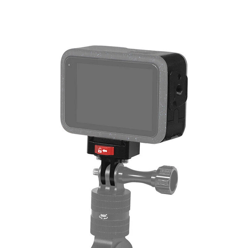 For GoPro Hero 13 12 11 10 Mini Action Camera Cover V Lock 1/4 Base Mount Clamp - Image 3 of 4