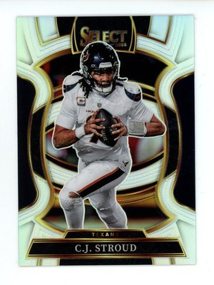 2025 Panini Select Silver Prizm C.J. Stroud #34 Houston Texans