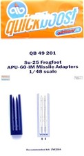 Adaptadores de misiles QBT49201 1:48 Quickboost Su-25 Frogfoot APU-60-IM (kit ZVE)