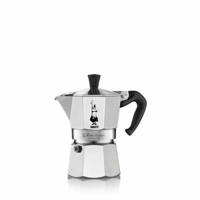 Bialetti Espressokocher Moka Express 2 Tassen Espresso Aluminium Silber 90 ml