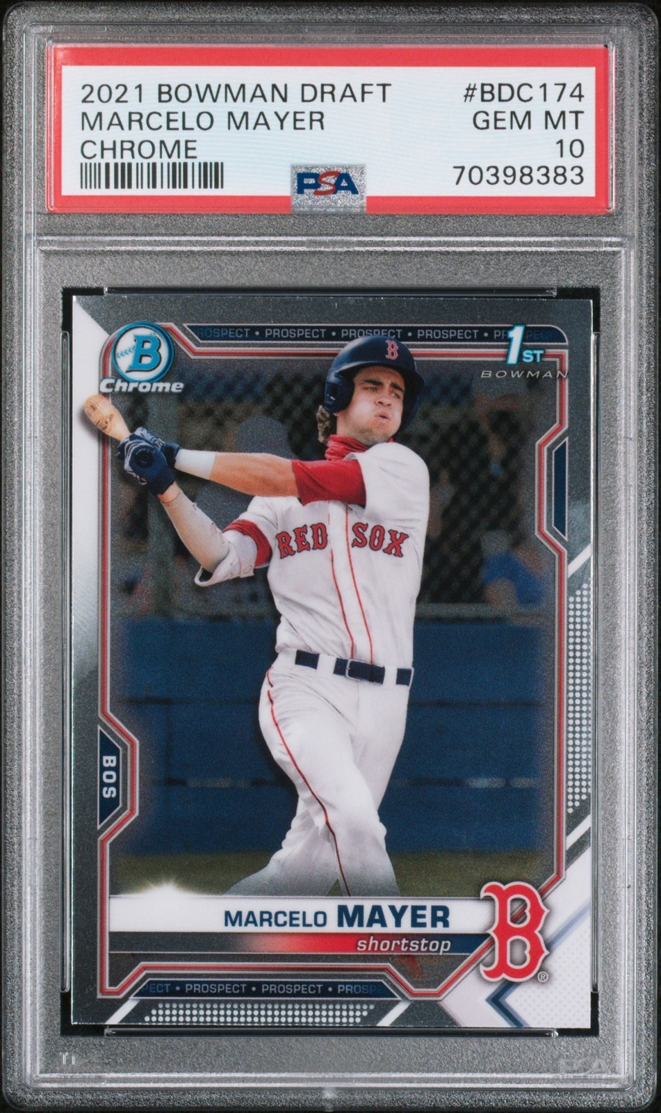Graded 2021 Topps Bowman Draft Marcelo Mayer #BDC174 Rookie Card PSA 10