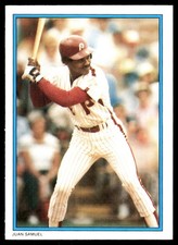 Juan Samuel 1985 Topps #31 Phillies MLB READ FREE SHIPPING AutographDen