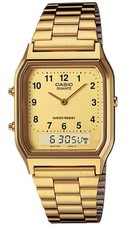 Casio Vintage Analog Digital Gold Tone Men's Watch AQ-230GA-9B SD