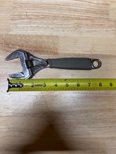 snap on adjustable wrench, 8” widemouth dark titanium