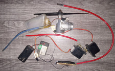 Vintage RC Engine W/ Mounted Propeller, 2 Servos, Receiver, Gas Tank, Etc.