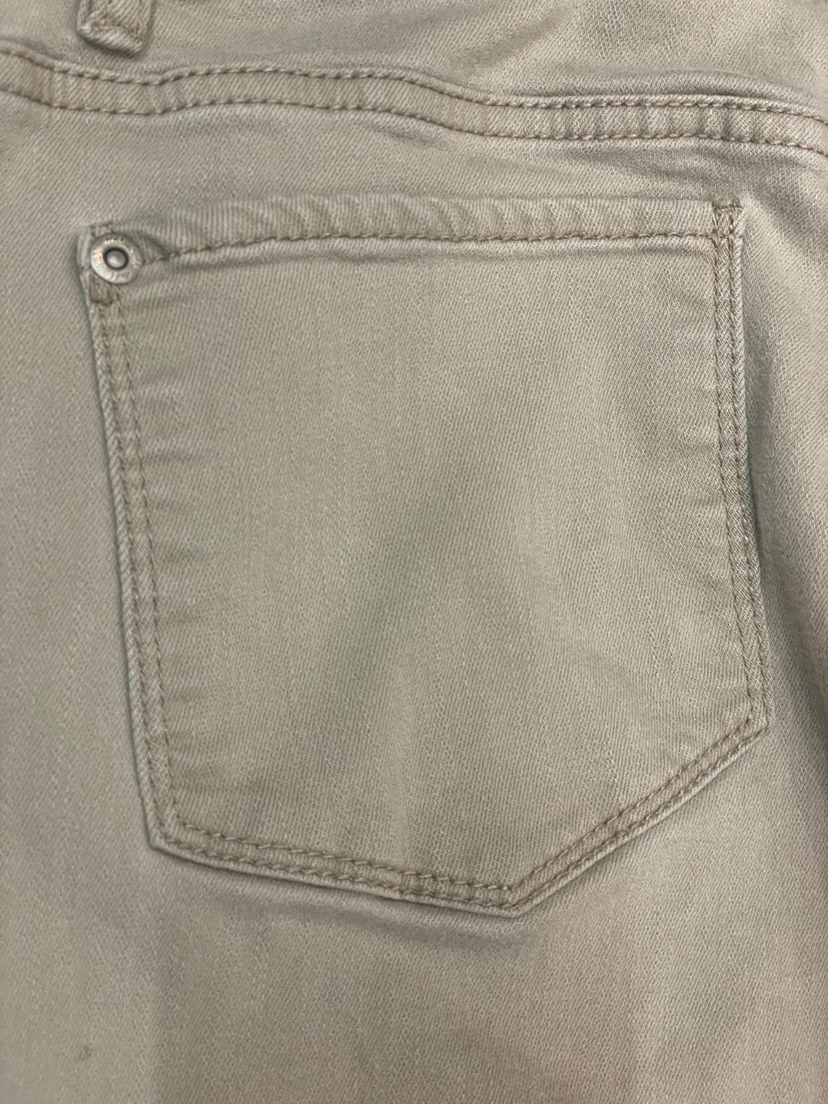 J.Jill Slim Boyfriend Jeans Pants Womens 12 Tan Stretch Straight Fit Casual thumbnail 11