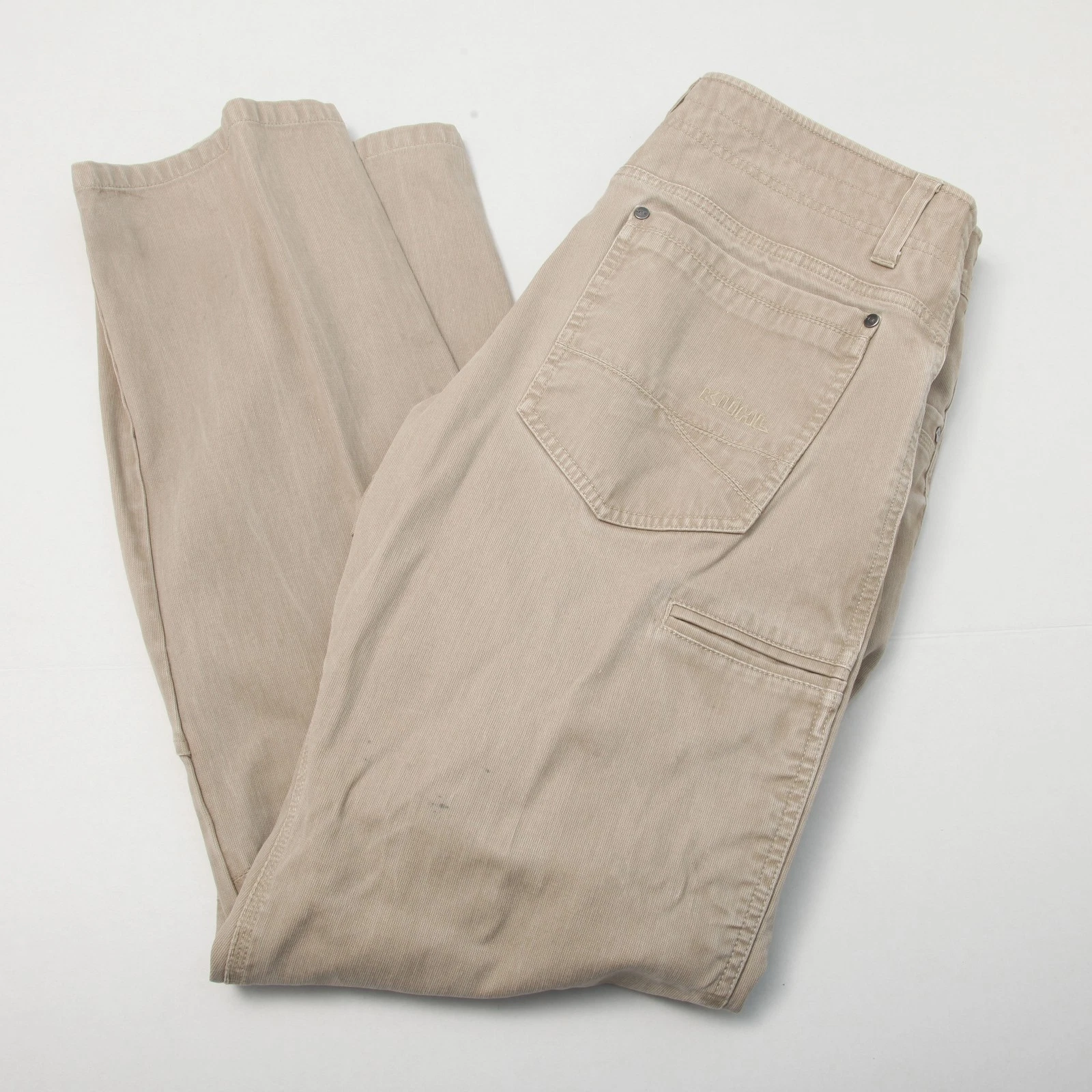 KUHL Men's SYKEOUT KORD Cotton Blend Articulated Khaki Outdoor Pants Size 34x32