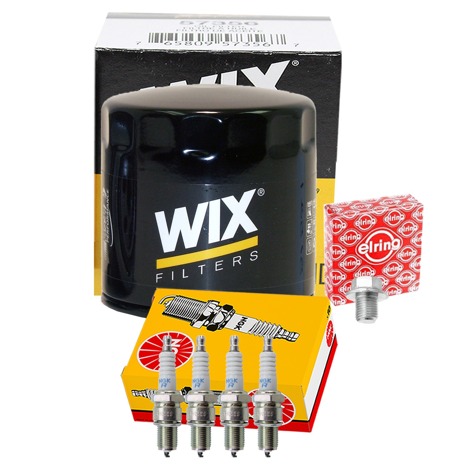Wix Engine Oil Filter  NGK 4 Standard Spark Plugs kit for 720 Pathfinder L4