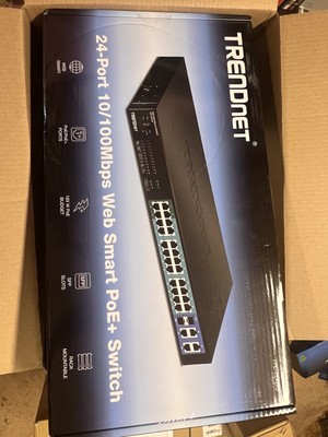 TRENDnet TPE-224WS ,24-port 10/100Mbps Web Smart PoE Switch