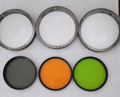 Lot  Of 3 72 mm Hoya Filters: G [XO], PL And O [G] 