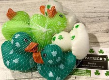St. Patrick  s Rubber Ducks Bath Duckie Duck Shamrocks 6-Pack Toy Ships FAST 