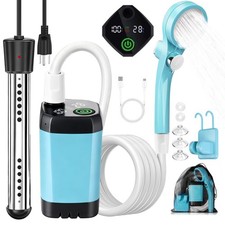 Portable Camping Shower with Heater, 6000mAh Rechargeable Camping Shower with...