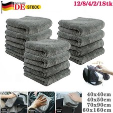 4-12Pack Auto 1200GSM Mikrofasertuch Poliertuch Trockentuch Microfaser 40x40cm