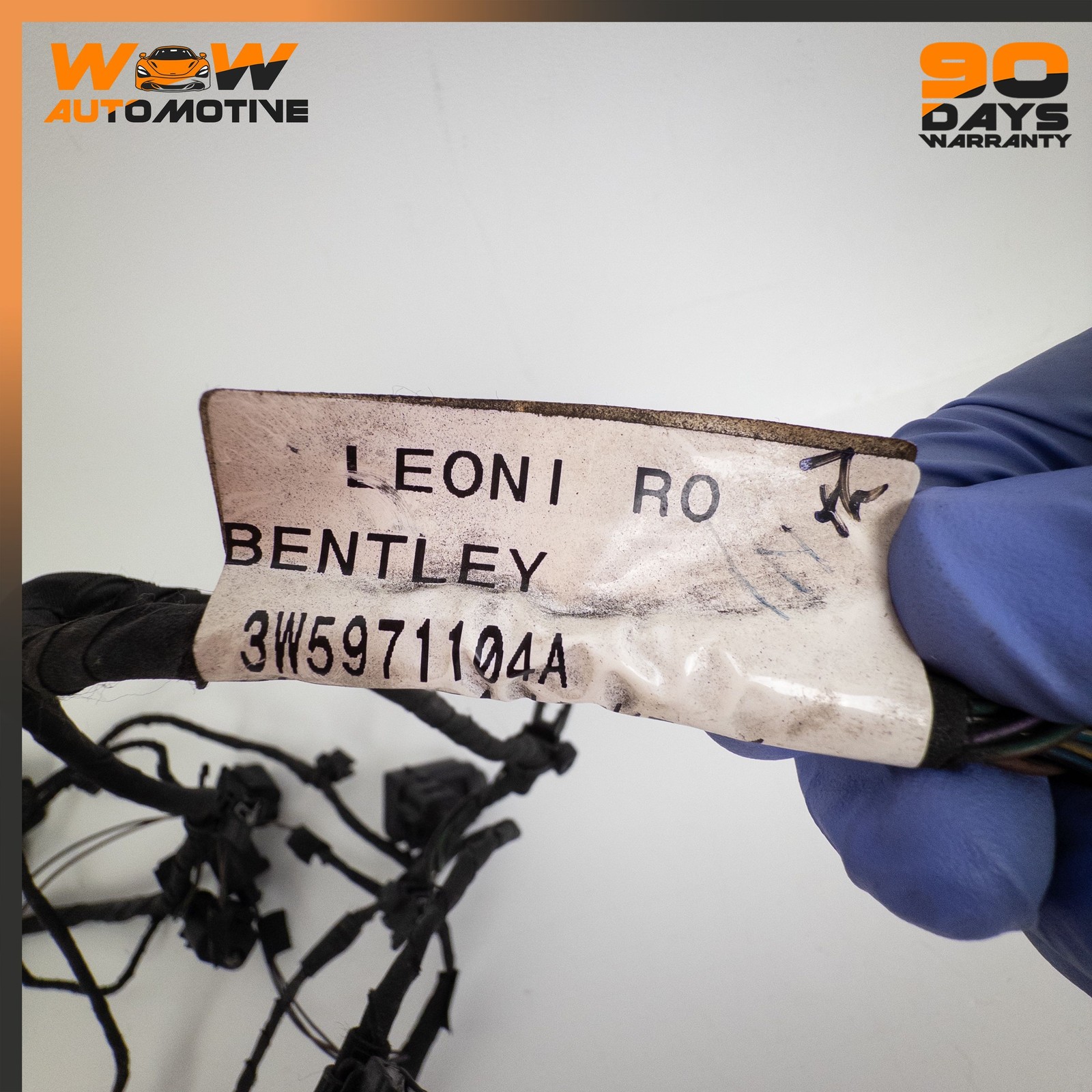 06-13 BENTLEY CONTINENTAL FLYING SPUR REAR BUMPER PARKING WIRE HARNESS SENSOR OE