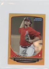 2013 Bowman Chrome Minis Gold Refractor 18/50 RJ Alvarez #24 7p8