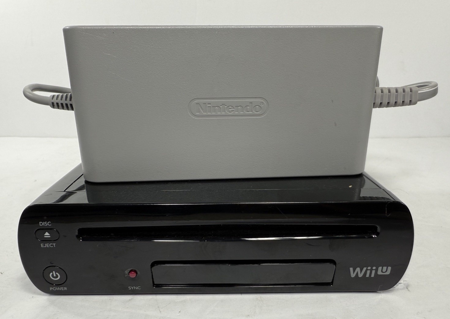 Nintendo Wii U Console 32GB Black + Nintendo Power Supply - Tested & Working