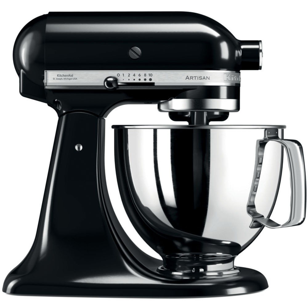 KitchenAid 5KSM125EOB Schwarze Küchenmaschine 4,8 l Offizielle KitchenAid-Garant