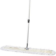 Commercial Dust Mop – 48 Inch Floor Sweeper for Hardwood, Reusable Cotton Mop...