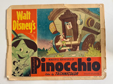 1954 Walt Disney Pinocchio & Jiminy Cricket Lobby Card #8