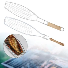 Fish Grilling Basket BBQ Grill Basket BBQ Accessories Premium Practical Portable
